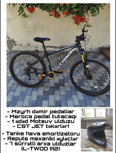 купить велосипед недорого: Trinx m100 elite (27.5) İtaliya istehsalı, BARTER YOXDUR, KREDİT