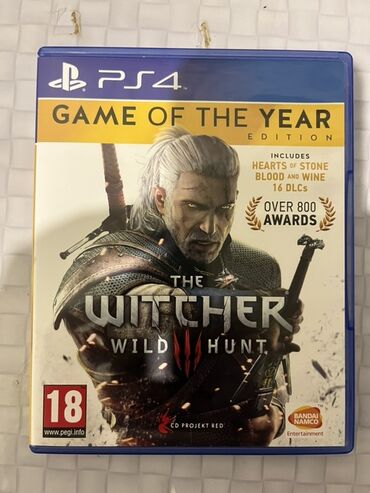 Oyun diskləri və kartricləri: The Witcher 3: Wild Hunt, Rol oyunu, Disk, PS4 (Sony Playstation 4)