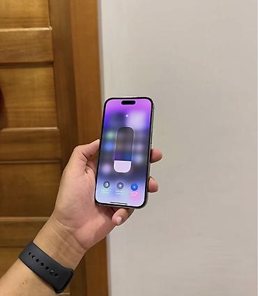 i̇pone 8: IPhone 14 Pro, 256 GB, Deep Purple, Zəmanət, Simsiz şarj, Face ID — 3