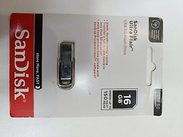 Аксессуары для ПК: Флеш карта Sandisk, 16 ГБ, USB 3.0, Новый — 1