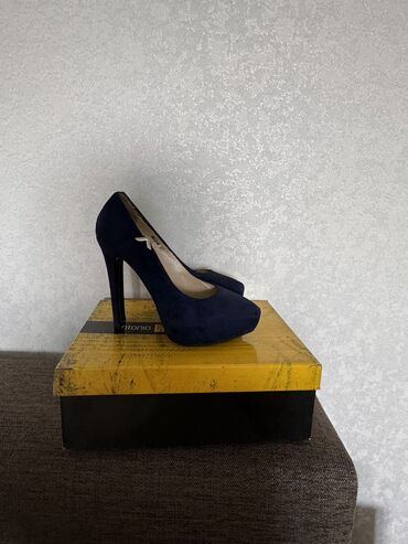 вечерние женские туфли: Туфли 37, цвет - Синий