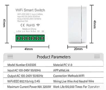 solarni paneli apatin: WIFI PREKIDAC 16A SONOFF PREKIDACI - EWEKINK ILI TUYA | WiFi — 1