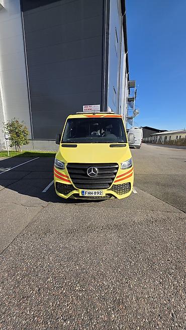 авариный машины: Mercedes-Benz Спринтер: 2019 г., 3 л, Автомат, Дизель, Фургон — 2