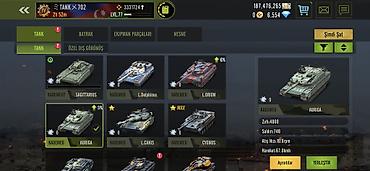Oyun hesabı – Tank Battle/War simulyatoru (LVL 77) - Hesabda çoxsaylı