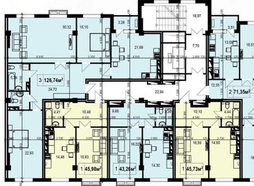 ак жол раздольное: 3 комнаты, 126 м², Элитка, 5 этаж, ПСО (под самоотделку)