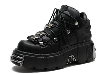 обувь 46: New Rock boots цвета: ⚫⚪ размеры: все качество: 1:1 на заказ (50%