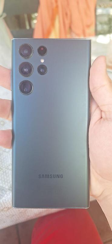 Samsung Galaxy S22 Ultra, 256 GB, rəng - Boz, Simsiz şarj, Face ID
