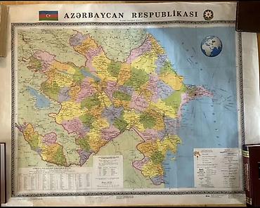 Карты: Məhsul: Azərbaycan Respublikasının divar xəritəsi Eni 83 Uzunluğ 1.17 — 1