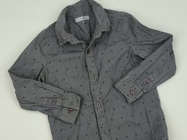 Shirts: Shirt 5-6 years, condition - Good, pattern - Monochromatic, color - Grey