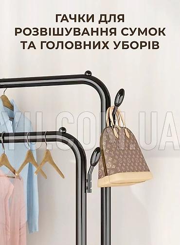 Вешалки: Стойка-вешалка для одежды с колёсами ✨ Идеальное решение для дома — 3