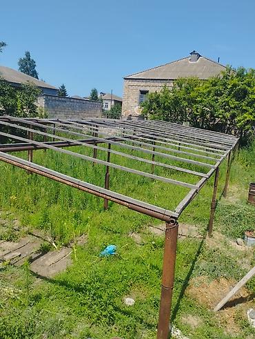 ev tipi çadır: Metal konstruksiya – istixana/üzüm çardağı karkası Hündürlüyü 4 metr — 9