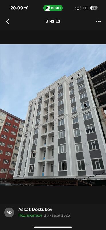продажа квартир в жк софия: 1 бөлмө, 40 кв. м, Элитка, 8 кабат, Евроремонт