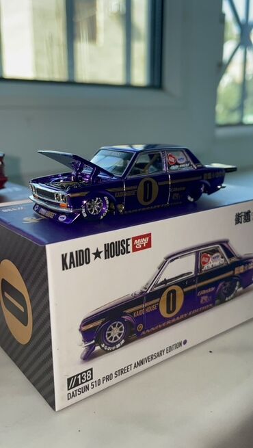 Əskinaslar: Kaido House x Mini GT die-cast model avtomobil Model: Datsun 510 Pro