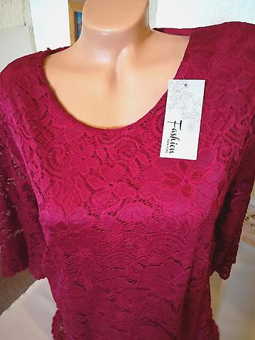 pamucne tunike: Kvalitetna zenska tunika sa cipkom za punije dame Fashion. Turska — 2