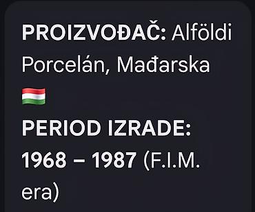 mars igra: Desertni tanjiri Alfoldi Madjarska 1968 do 1987 god. Desertni — 5