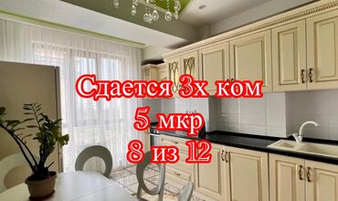 центральная мечеть: 3 комнаты, Агентство недвижимости, Без подселения, С мебелью полностью
