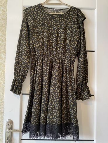 don modeleri: Повседневное платье, Миди, Zara, M (EU 38)