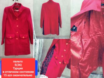 cins pencekler instagram: Palto, S, rəng - Qırmızı