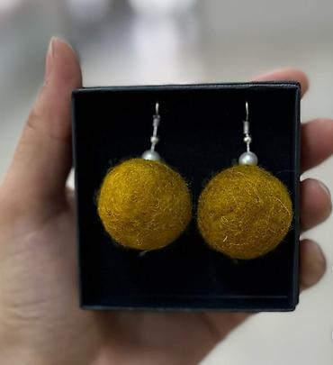 серги на уши: Серьги из войлока Оригинальные серёжки из войлока. Войлочные — 7