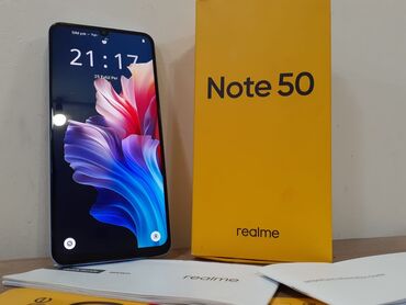 nespresso qiymeti: Realme Note 50, 64 GB, rəng - Mavi, Barmaq izi, İki sim kartlı, Face ID