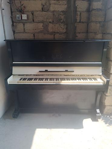 piano gallery: 2 pedallı "KUBAN" pianosu. Bütün dilləri yerindədir. Simlərində, bel — 2