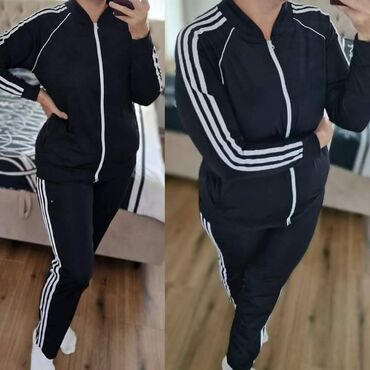 Gornji i donji deo: Adidas ženska trenerka za punije Novo Mokra likra Veličine 2xl 3xl — 8