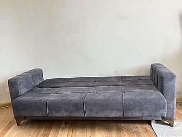 диван кресло: Çevrilə bilən divan – boz rəng - Model: 3 nəfərlik çevrilə bilən — 2