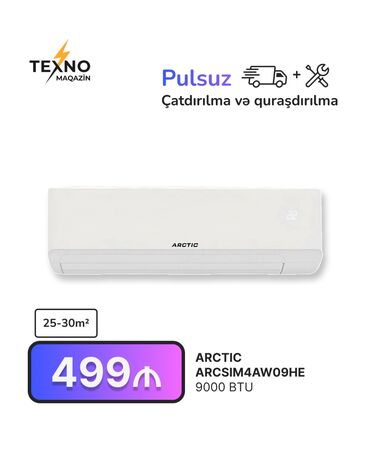 Kondisionerlər: Kondisioner 20-25 kv. m, Split sistem, Pulsuz quraşdırılma