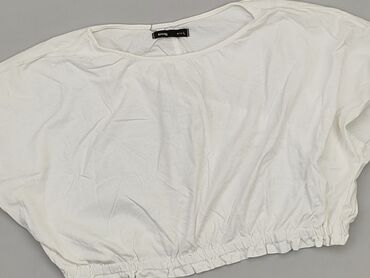 białe t shirty plus size: Top SinSay, L, stan - Dobry