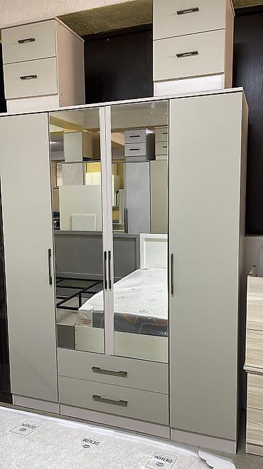 Спальные гарнитуры: Спальный гарнитур, Новый, Двуспальная кровать, Шкаф, Комод, ДСП, Бесплатная доставка — 12