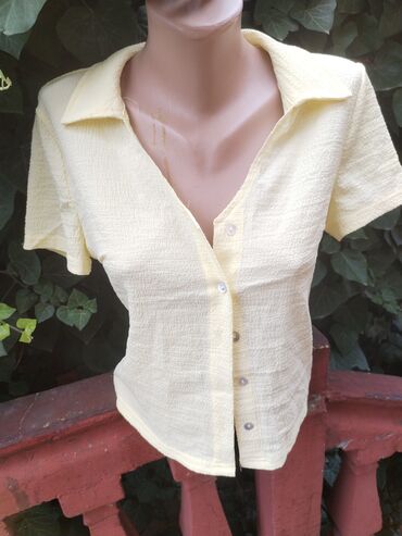 elegantne košulje ženske: M (EU 38), L (EU 40), Jednobojni, bоја - Žuta