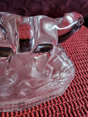 Ostali kućni dekor: Figura kristal,led kristal d'Argues Francuska,rucni rad iz 70,80ih — 13