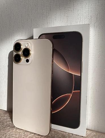 iphone 16 pro desert: IPhone 16 Pro Max, 256 GB, Desert Titanium, Sənədlərlə — 1