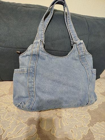 Классические сумки: Джинсовая сумка Fashion Denim Bag в светло-голубом цвете — 2
