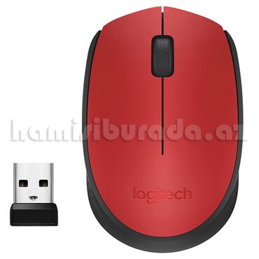 mouse baku: Simsiz siçan Logitech Wireless Mouse M171 Red Brend Logitech Qoşulma