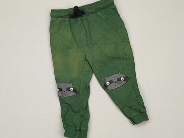 spodnie dresowe zielone: Spodnie dresowe, So cute, 12-18 m, stan - Zadowalający