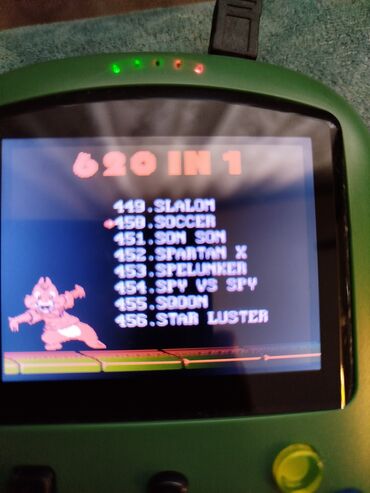 Digər oyun və konsollar: Portativ retro oyun konsolu 620 ədəd oyun var, səs artırıb azaltma — 11