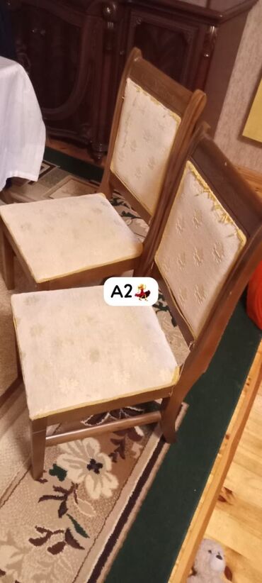 metbext stullari: Qonaq otağı üçün, Yeni, Qatlanmayan, rəng - Bej Stul