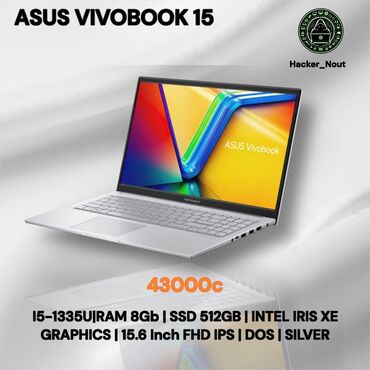 xiaomi notebook pro: Ноутбук, Asus, 16 ГБ ОЗУ, Intel Core i5, 15.6 ", Новый, Для работы, учебы, память SSD