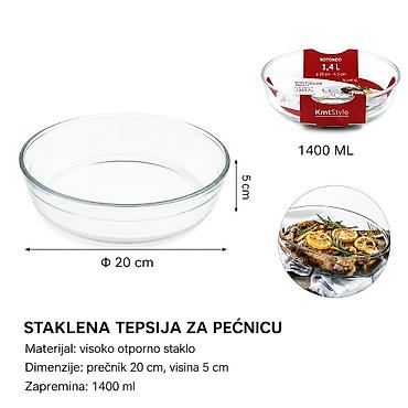 Naslov: KMT Okrugla staklena pleh za pečenje 5412115 Opis: -