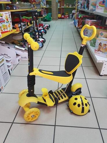Igračke: Trotineti 5u1 snizenje 4500din, sediste, rucica, naslon se skidaju — 5