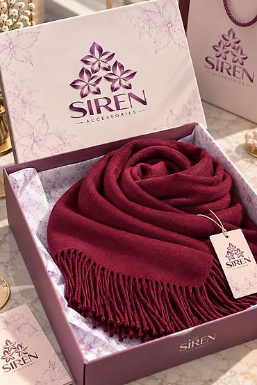 накидка: Шарф Siren Accessories — тёплый и мягкий аксессуар из натурального — 3