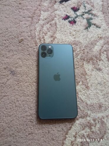 продаю айфон 12 про: IPhone 11 Pro Max, Б/у, 256 ГБ, Зеленый, Коробка, 73 %