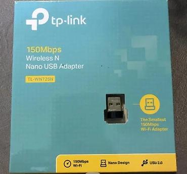 Modemi, ruteri i mrežni uređaji: TP-Link TL-WN725N – bežični N nano USB adapter (150 Mbps) - Brzina — 3
