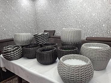 Горшки для растений: Плетёные кашпо для растений - Материал: синтетический ротанг — 12