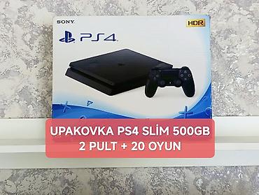 iqra oyna: PS4 slim 500GB Avropadan gəlib, istifadə olunmayıb, təzədi—alan özü — 1
