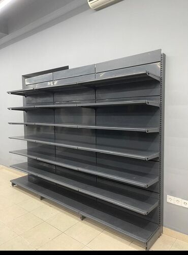 Biznes üçün program təminatı: Mağaza vitrin rəfi – metal konstruksiya - Material: qalın metal