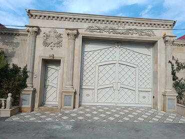 Həyət darvazaları: Dəmir Həyət darvazası, Jalüz, Avtomatik, Qapı ilə, rəng - Boz — 1