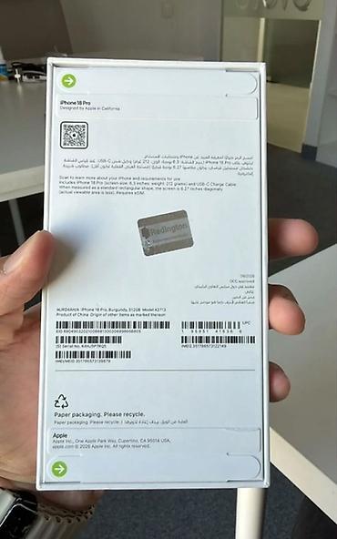 redmi not 10 layt: IPhone 18 Pro, фирменный цвет Burgundy, 512 ГБ, double e-sim, новый — 2