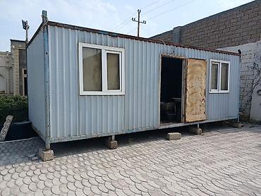 konteyner satilir: Metal konteyner ev – daşına bilən modul otaq - Ölçü: təxmini 6–7 m — 2